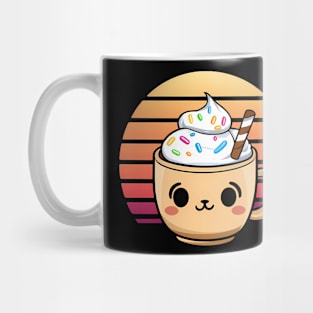 Retro cold coffee Kawaii style Mug